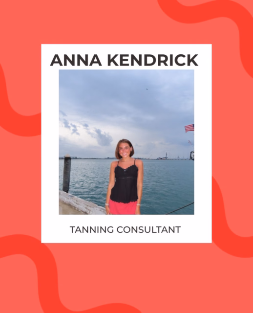 ✨ TAN ATHENS + WELLNESS TEAM SPOTLIGHT ✨  🤎 Meet Anna Kendrick!
☀️ Position: Tanning Consultant  💖 What’s your favorite service or product?
My favorite product is Designer Skin Wild Card, and my favorite service is Bed 10! 🤎☀️  👀 What’s one fun fact about you that people would never guess?
I’m a MASSIVE Harry Potter nerd! 🪄⚡️  🌸 What’s your ultimate “perfect day” outside of work?
My perfect day would be waking up early, going on a walk, sitting outside reading a good book, grabbing hibachi with friends, and ending the night with ice cream and a good movie!🎥  We’re so happy to have Anna as part of our Tan Athens + Wellness team! 🤎☀️
