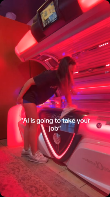 Would LOVE to see AI try to clean beds during a rush 🤣  Tan Athens + Wellness 
📍 W. Broad Shopping Center
📱 706-850-7077