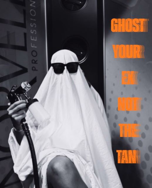 I mean, with Halloween coming up, it’s only appropriate 👻🎃
Ghost your ex, NOT your tan!!  Tan Athens + Wellness
📍 W. Broad Shopping Center 
📱 706-850-7077