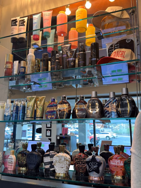 Full shelf means more options! Here till 6 today come see us and treat yourself 👀!!  Tan Athens + Wellness 
📍 West Broad Shopping Center 
📞 706-850-7077