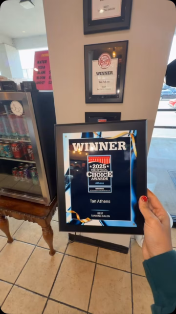 OUT WITH THE OLD, IN WITH THE NEW ✨🤍 Thank you, Athens, for voting us Best of the Best! We’re so grateful for all of your love and support. We couldn’t do it without you! 🫶🏼  Come see why we’re the Best of the Best and get your glow on today!! Here till 8 ✨